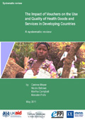The impact of vouchers on the use and quality of health goods and services in developing countries: A systematic review